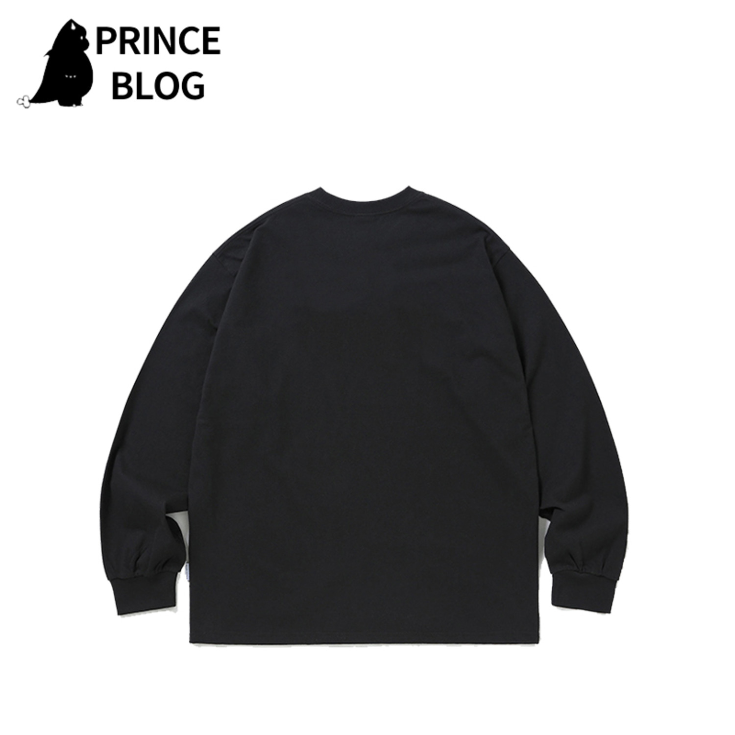 PrinceBlog秋冬款小王子联名长袖圆领纯棉T恤日常百搭休闲简约潮-4