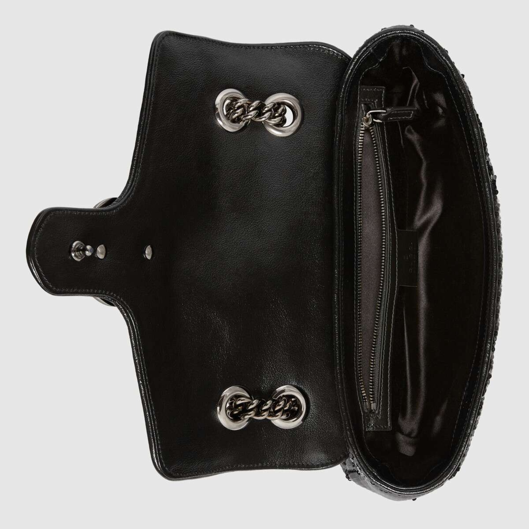 GG Marmont系列迷你亮片水桶包-5