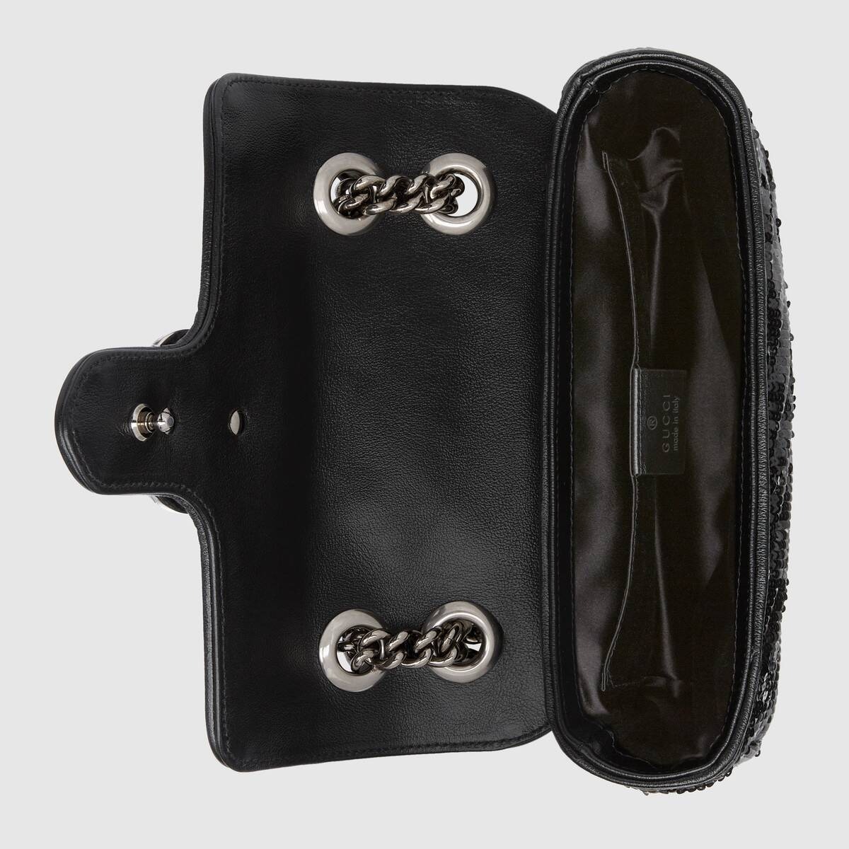 GG Marmont系列迷你亮片水桶包