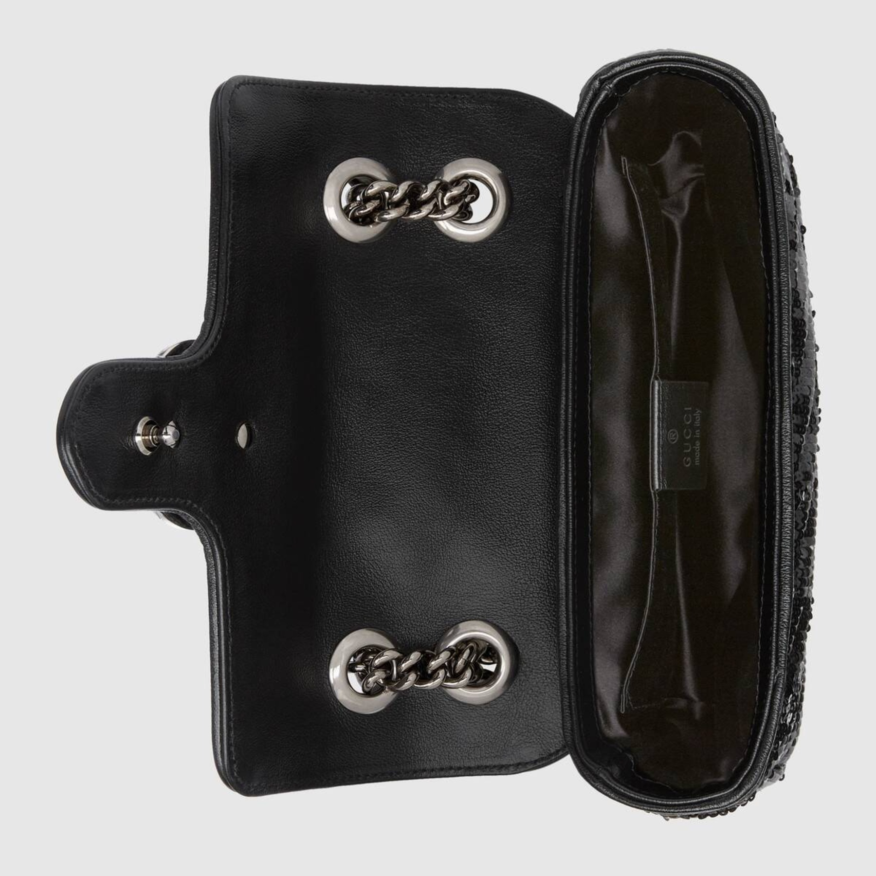 GG Marmont系列迷你亮片水桶包-5