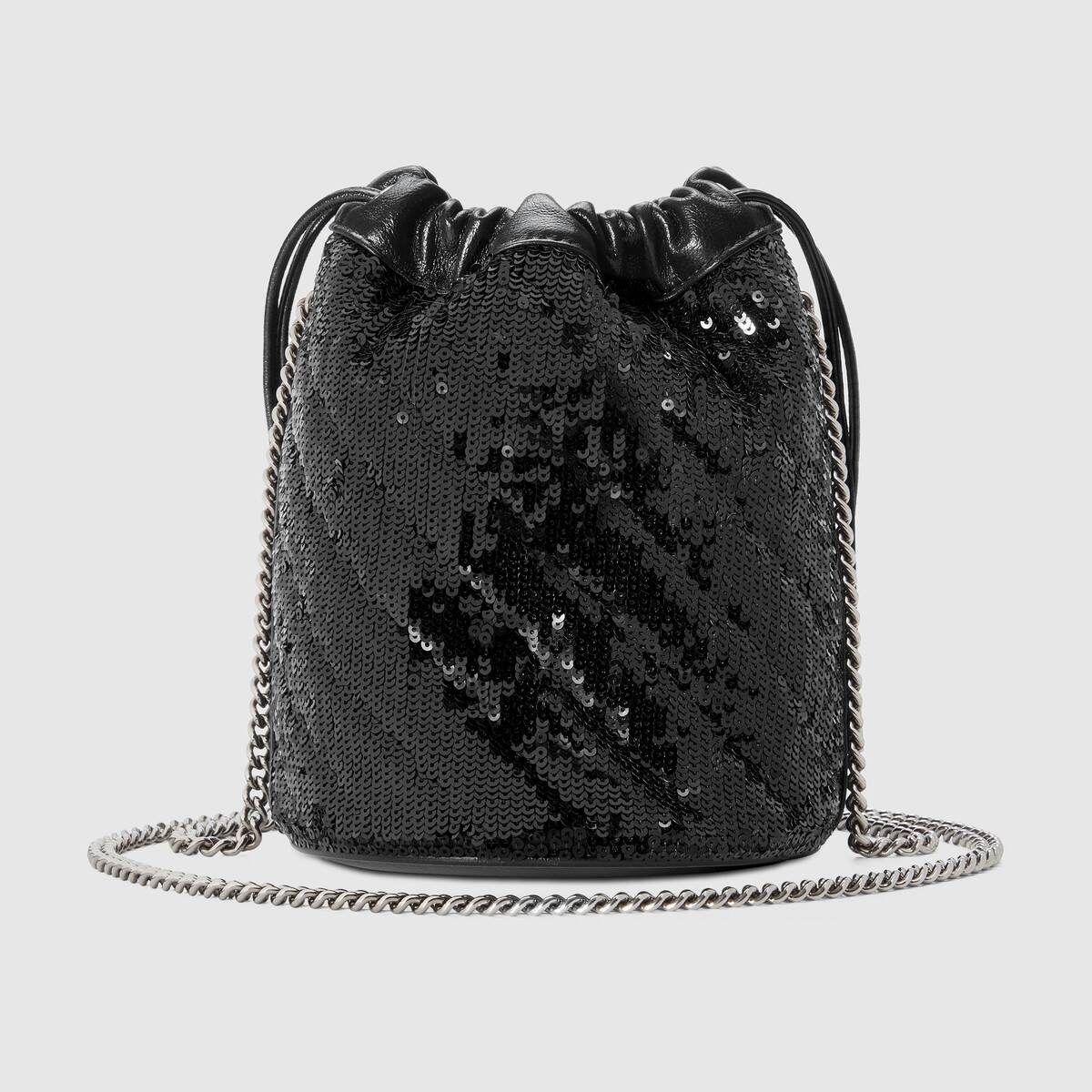 GG Marmont系列迷你亮片水桶包