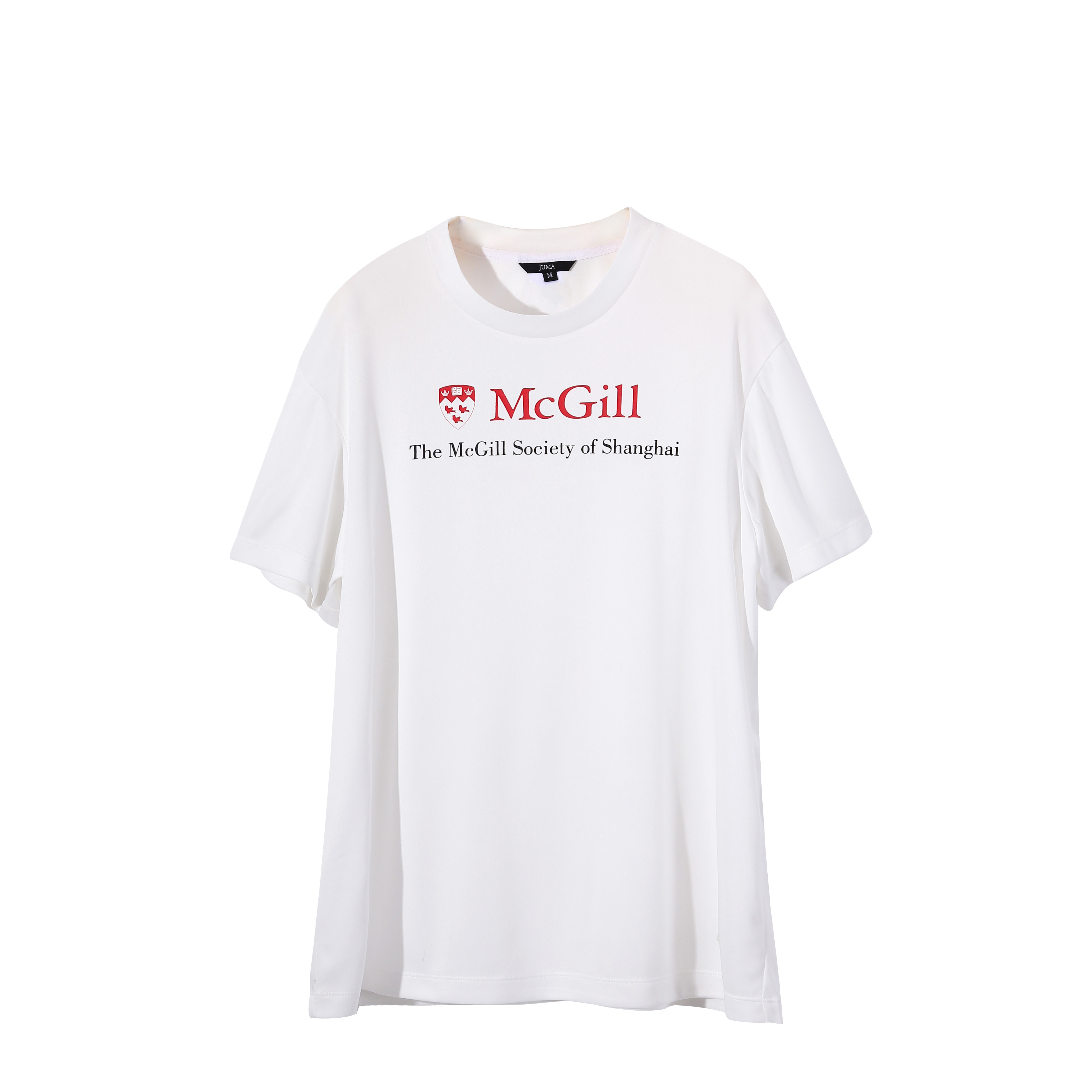 McGill Society Of Shanghai T恤-4个回收水瓶-白色｜McGill Society Of ShanghaiT-Shirt - 4 Recycled Water Bottles