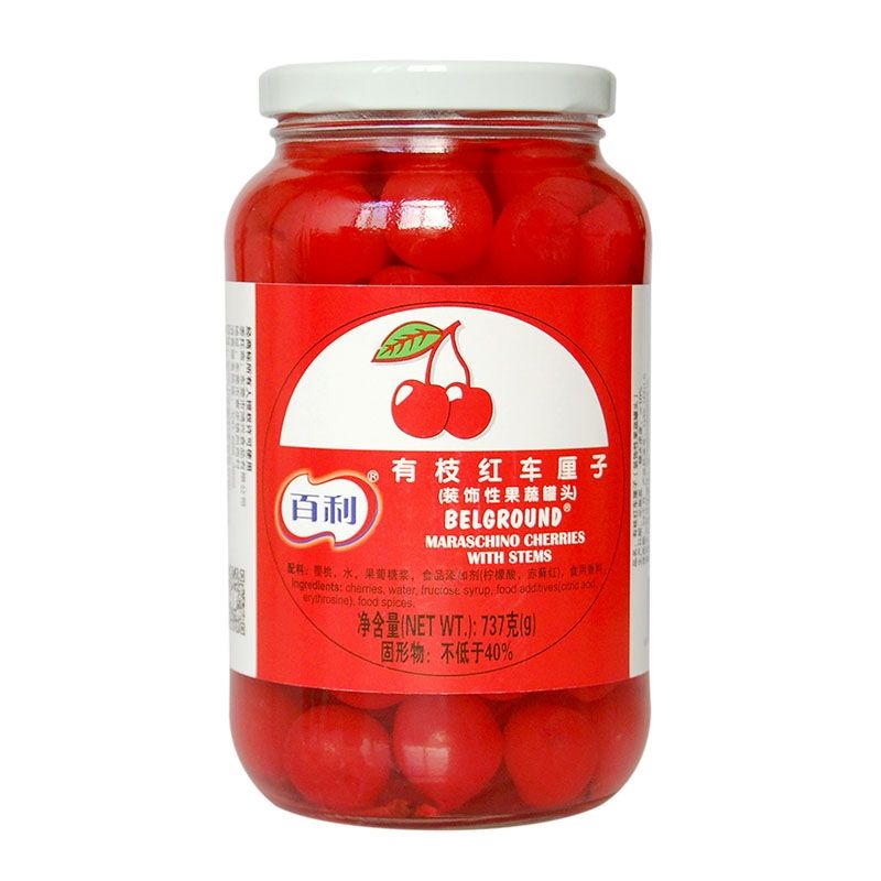 Maraschino Cherries with Stems_Guangzhou Grocery Maraschino Cherries with Stems_Guangzhou Grocery