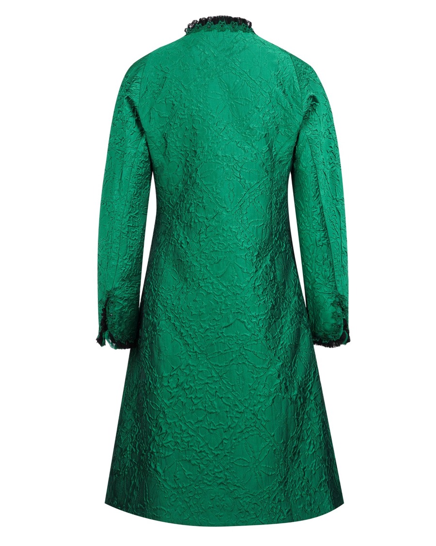 花瓶扣饰提花大衣-2