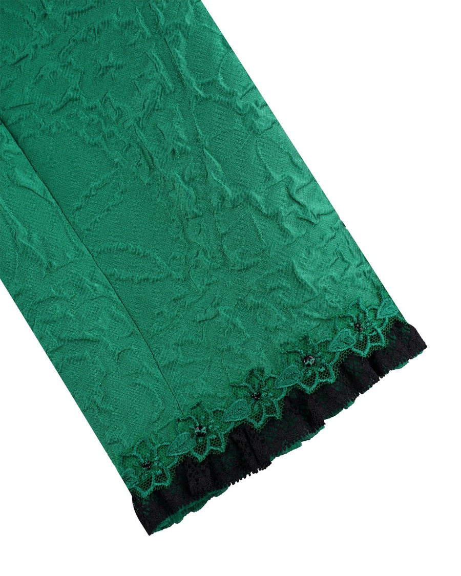 花瓶扣饰提花大衣-4