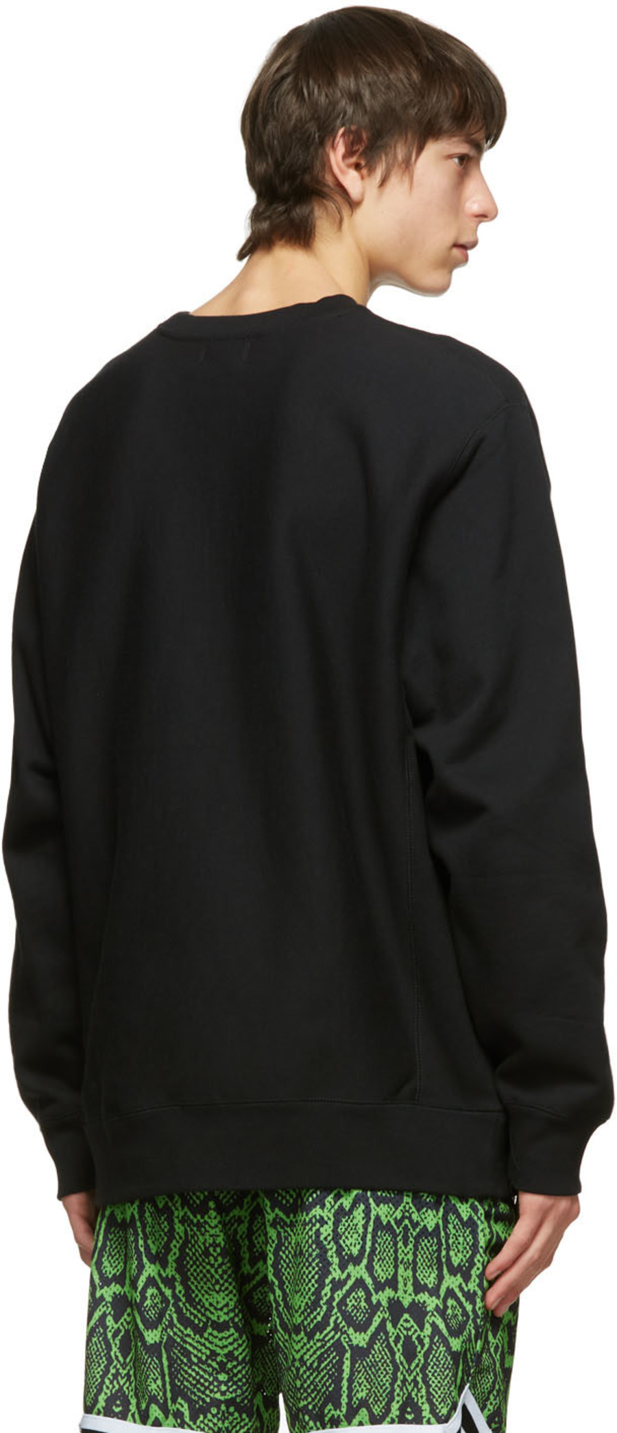 黑色 Double Question Mark 套头衫-3