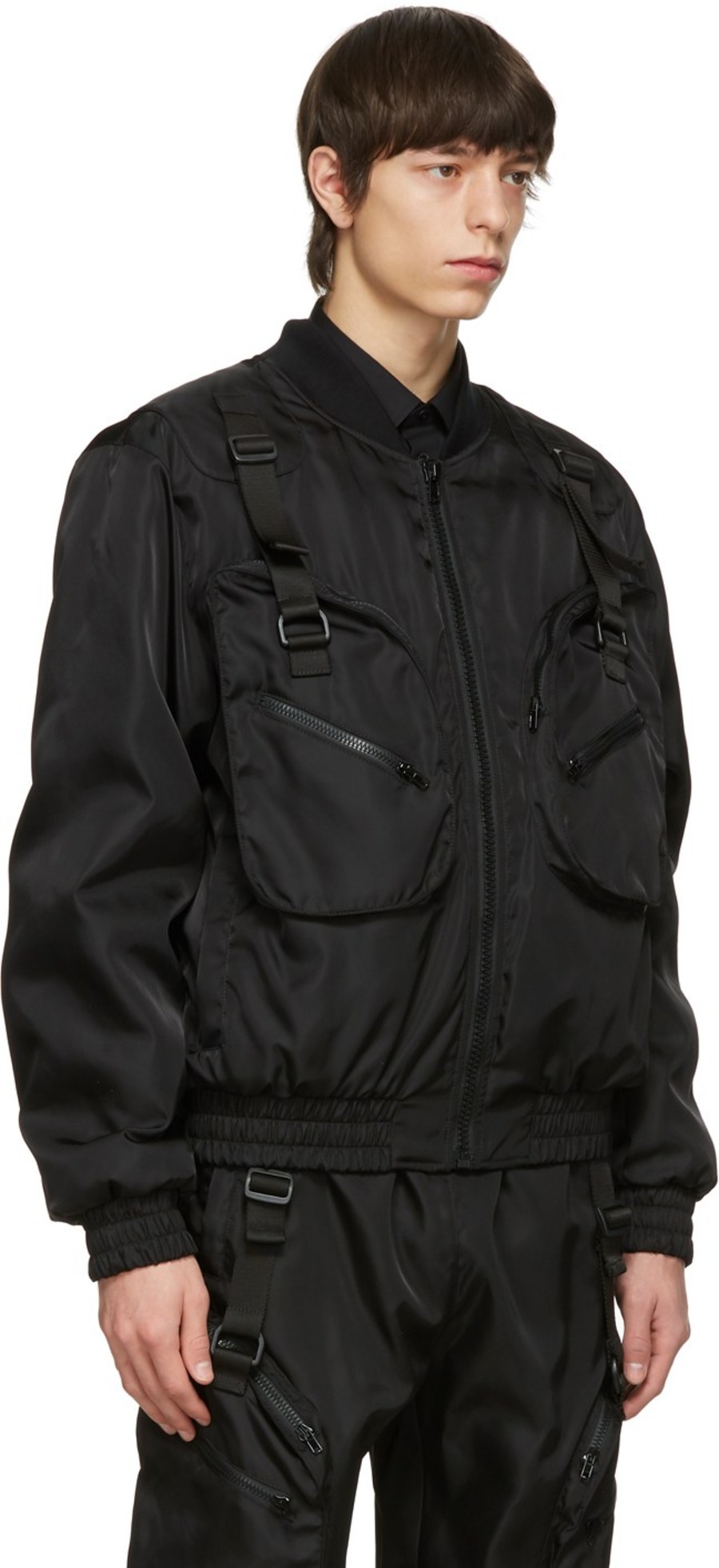 黑色 Double Question Mark 套头衫-2