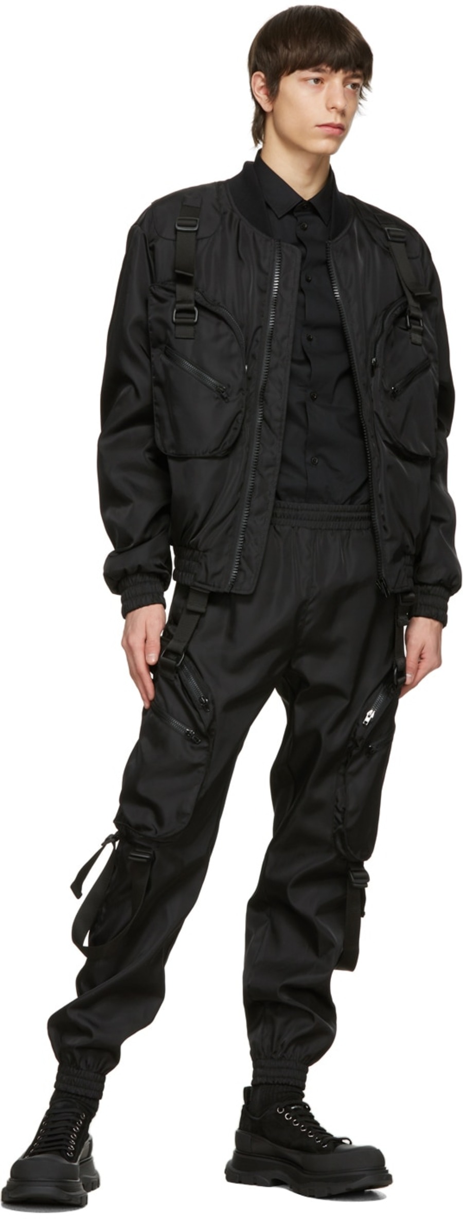 黑色 Double Question Mark 套头衫-4