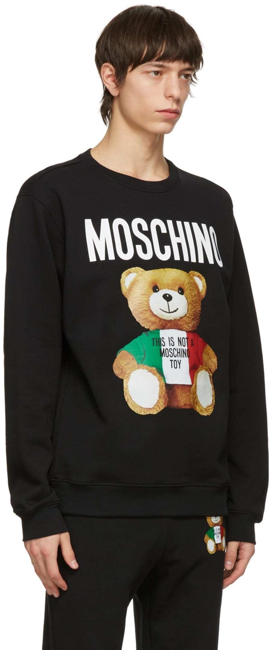 黑色 Double Question Mark 套头衫-2