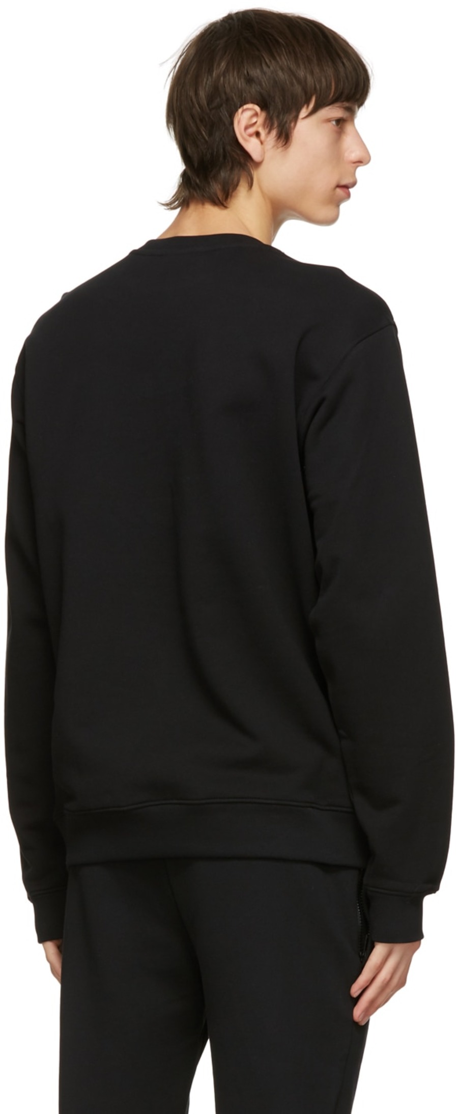 黑色 Double Question Mark 套头衫-3