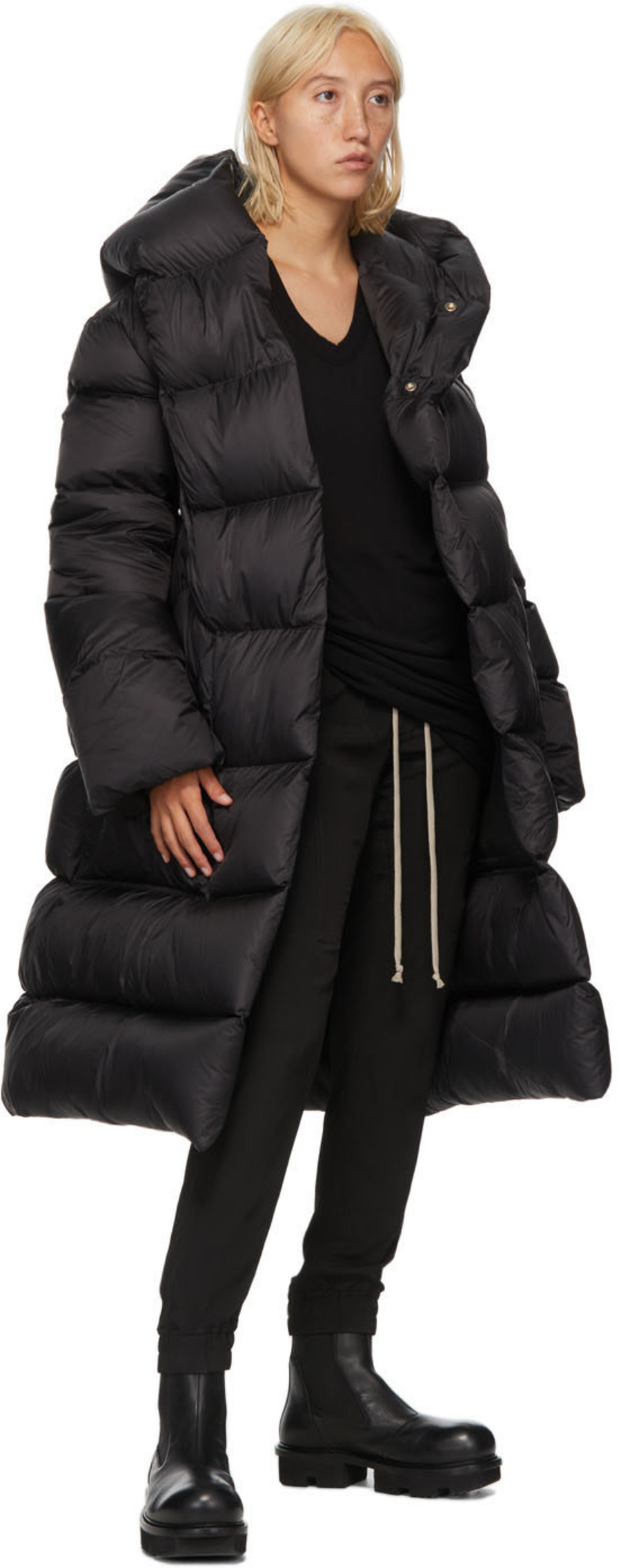 黑色 Double Question Mark 套头衫-4