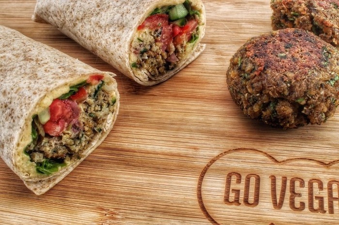 goveganfalafelwrapwithcreamyhummustzatzikiserving