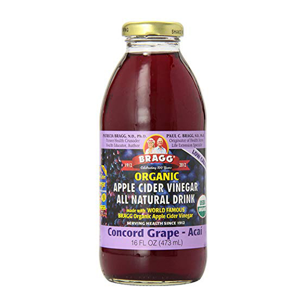Bragg Organic Apple Cider Vinegar Drink With Concord GrapeAcai