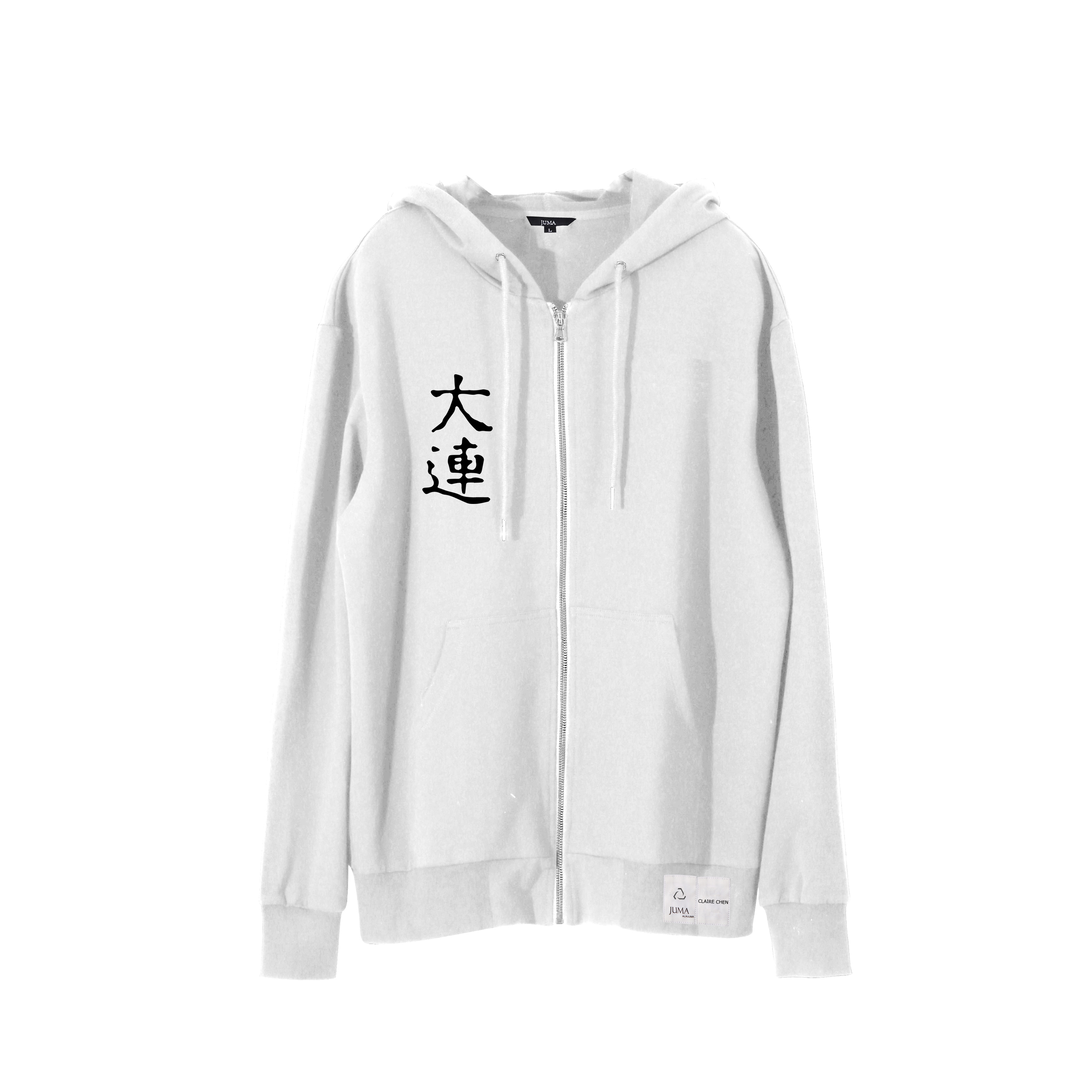 Claire Chen 连帽衫-8个再生水瓶-白色｜Claire Chen Hoodie - 8 Recycled Water Bottles - White