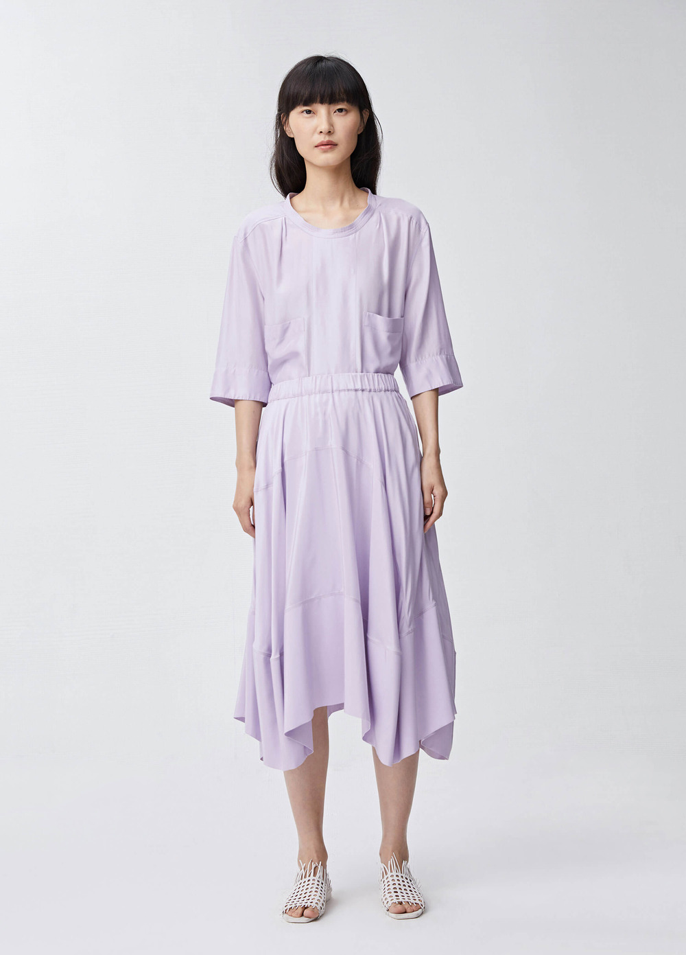 宫廷风双领镂空廓形衬衫