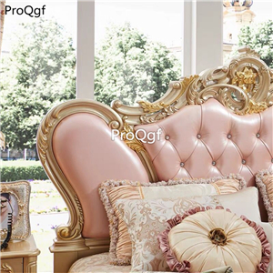 1300usd Prodgf 1Pcs A Set Castle pink love Romantic Princess Bedroom Bed(no mattress)