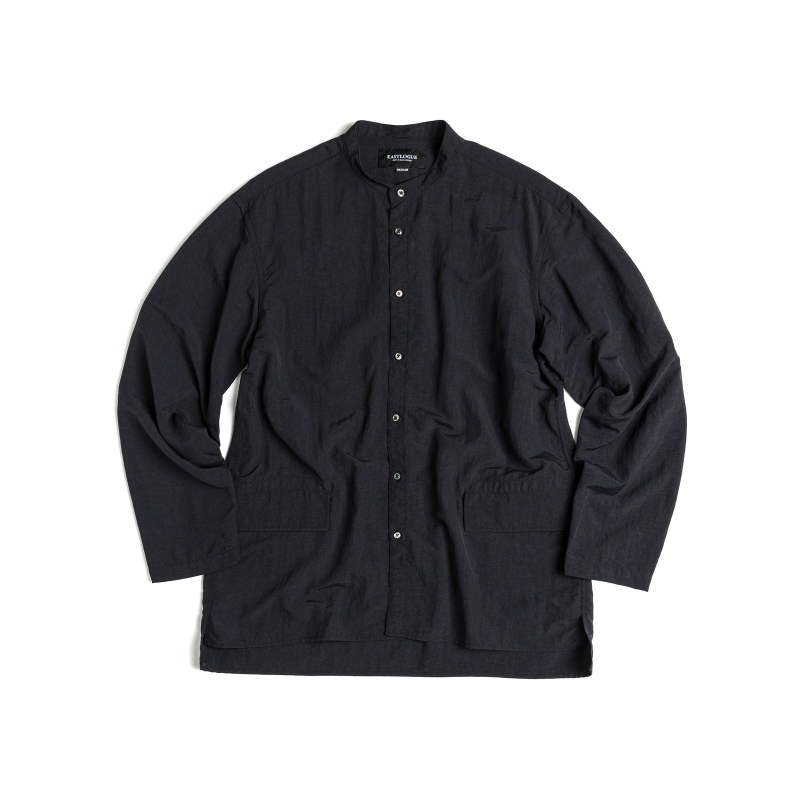 EASTLOGUE BANDED COLLAR OVER SHIRT
