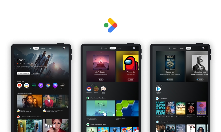 Google 为 Android 平板带来全新「娱乐空间」功能
