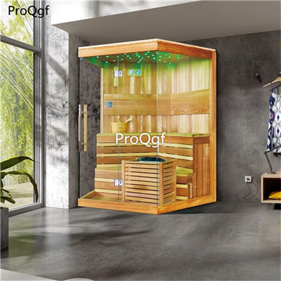 6000usd Prodgf 1Pcs A Set indoor dry sauna room Sauna House with LED Ceiling 2-4 person
