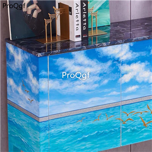 700usd Prodgf 1Pcs A Set Minshuku Peaceful Sea Kitchen Cabinet