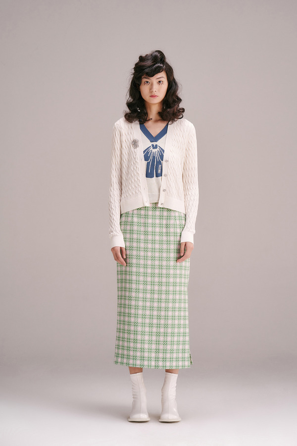 立体编织花纹针织开衫