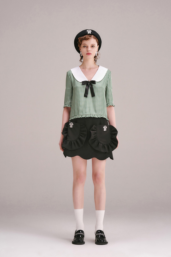 可拆卸领结上衣