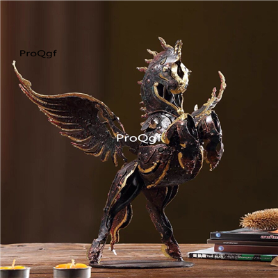 500usd Prodgf 1Pcs A Set thailand Gorgeous good flying horse craft