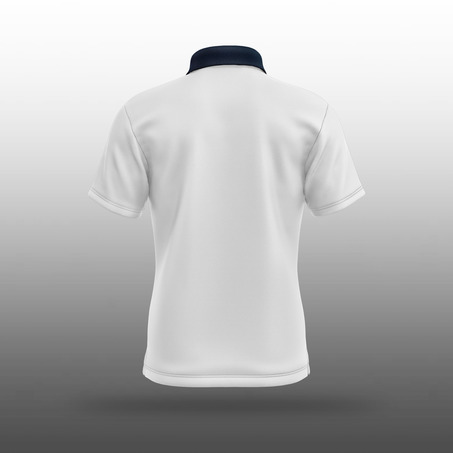 ISQ White Short Sleeve Polo Shirts-2