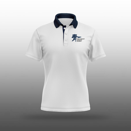 ISQ White Short Sleeve Polo Shirts