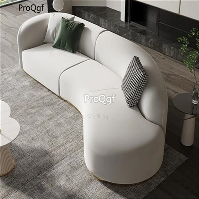 1500usd Prodgf 1Pcs A Set Arc Shape Modern Luxury Furniture Sofa