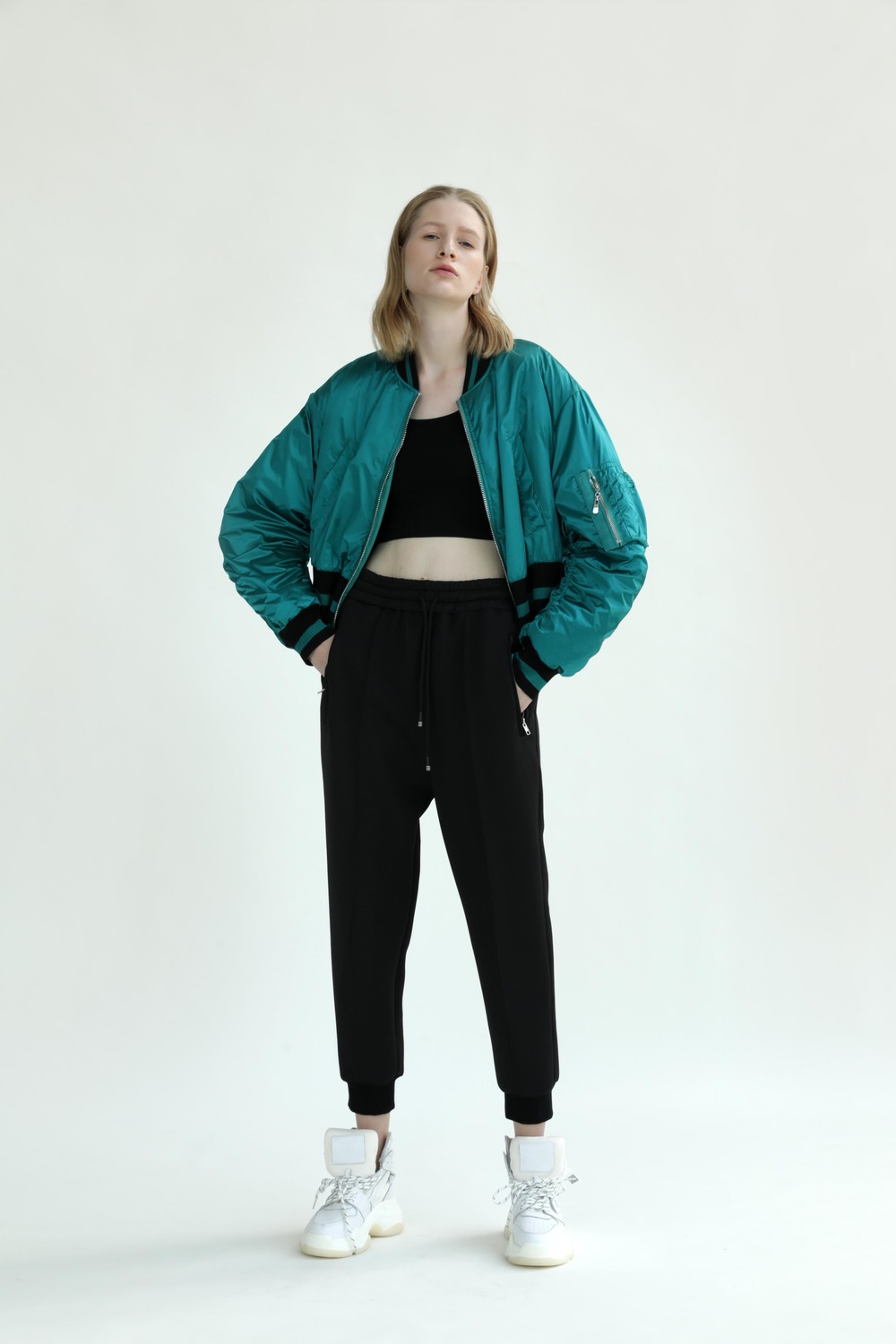 飞行员夹克羽绒服-2