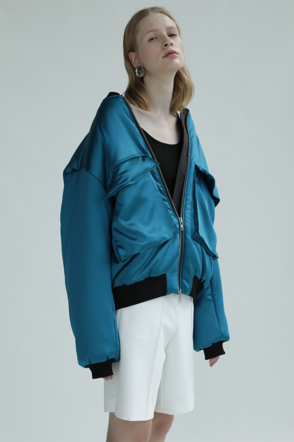 OVERSIZE飞行员夹克棉服-2