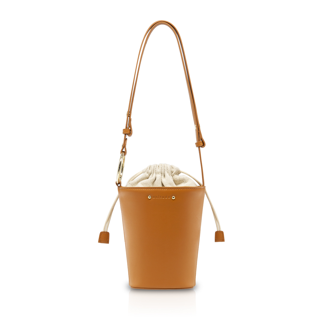 Halo 圆环迷你水桶包 - 咖啡棕 | UNITUDE 时尚手袋线上商店