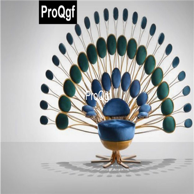 1000usd QGF 1Pcs A Set Prodgf Peacock shape home Chair