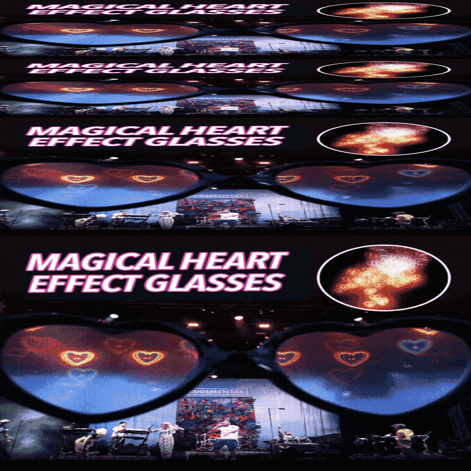 心形眼镜/夜晚看灯光变爱心魔术眼镜The Original Magical Heart Effect Glasses-1