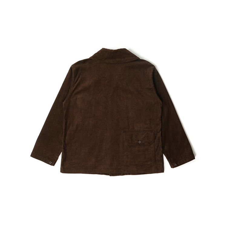 Engineered Garments Shawl Collar Cover Jacket-Brown Cotton 8W Corduroy