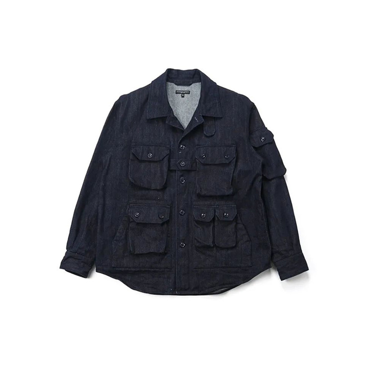 Engineered Garments Explorer Shirt Jacket-10oz Broken Denim