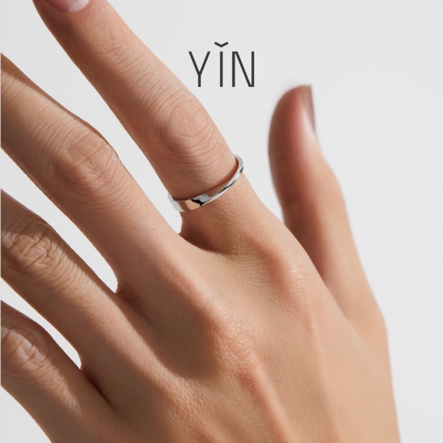 YIN隐 莫比乌斯环3.0戒指低调隐钻戒-4