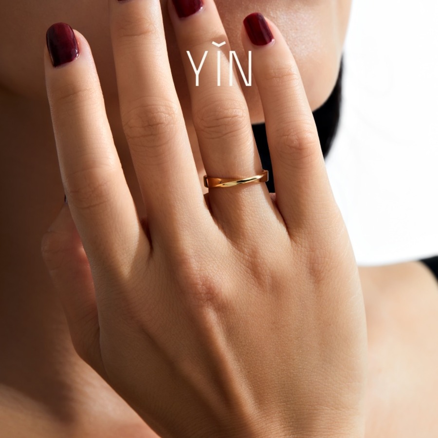 YIN隐 莫比乌斯环3.0戒指低调隐钻戒-3