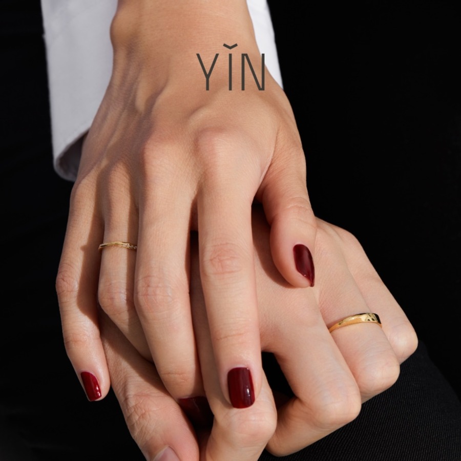 YIN隐 莫比乌斯环3.0戒指低调隐钻戒-2