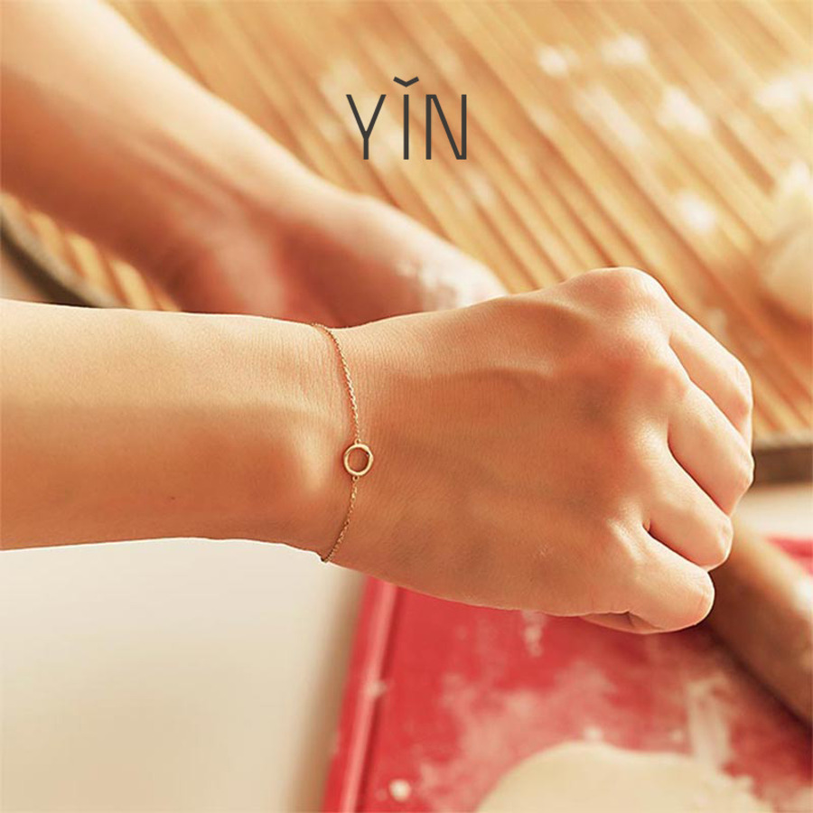 YIN隐 莫比乌斯环经典纤细基本款手链-4