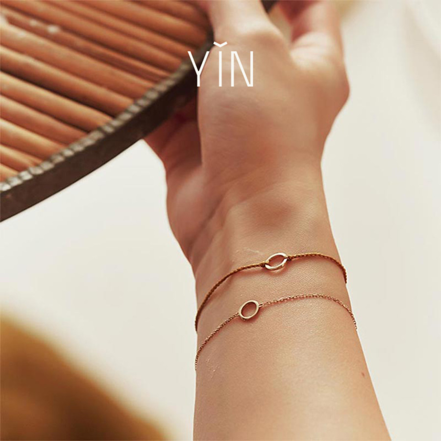 YIN隐 莫比乌斯环经典纤细基本款手链-3