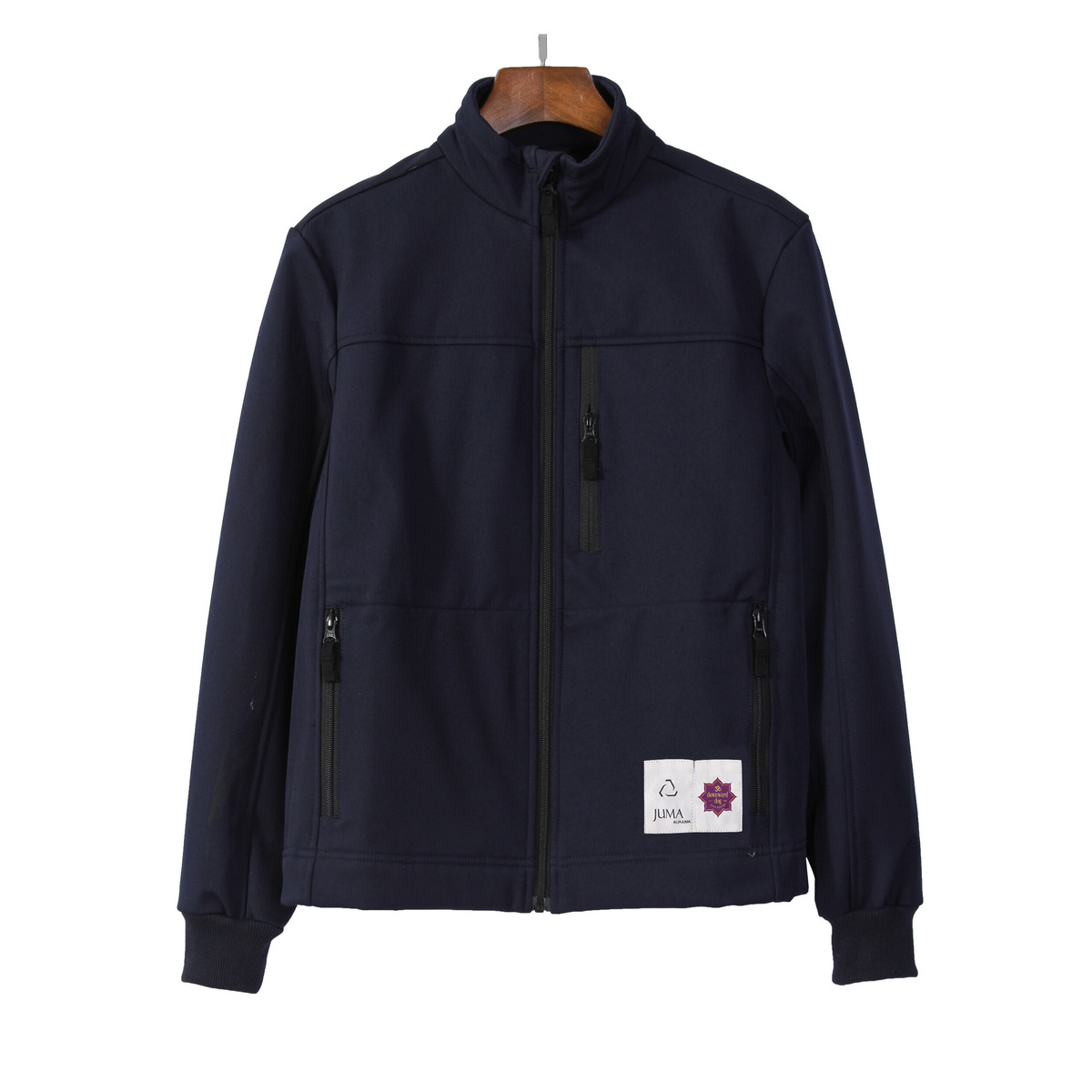 downward dog 拉链夹克 - 12 个回收水瓶 - 海军蓝