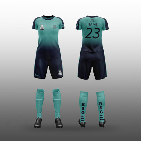 Girls Football /Multi-purpose Kit with personalized name 女装全套足球队服