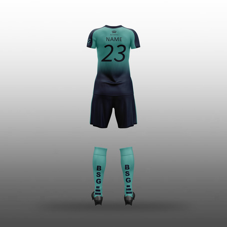 Girls Football /Multi-purpose Kit with personalized name 女装全套足球队服-3