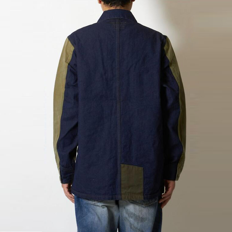 FDMTL 21AW PATCHWORK COVERALL JACKET RINSE