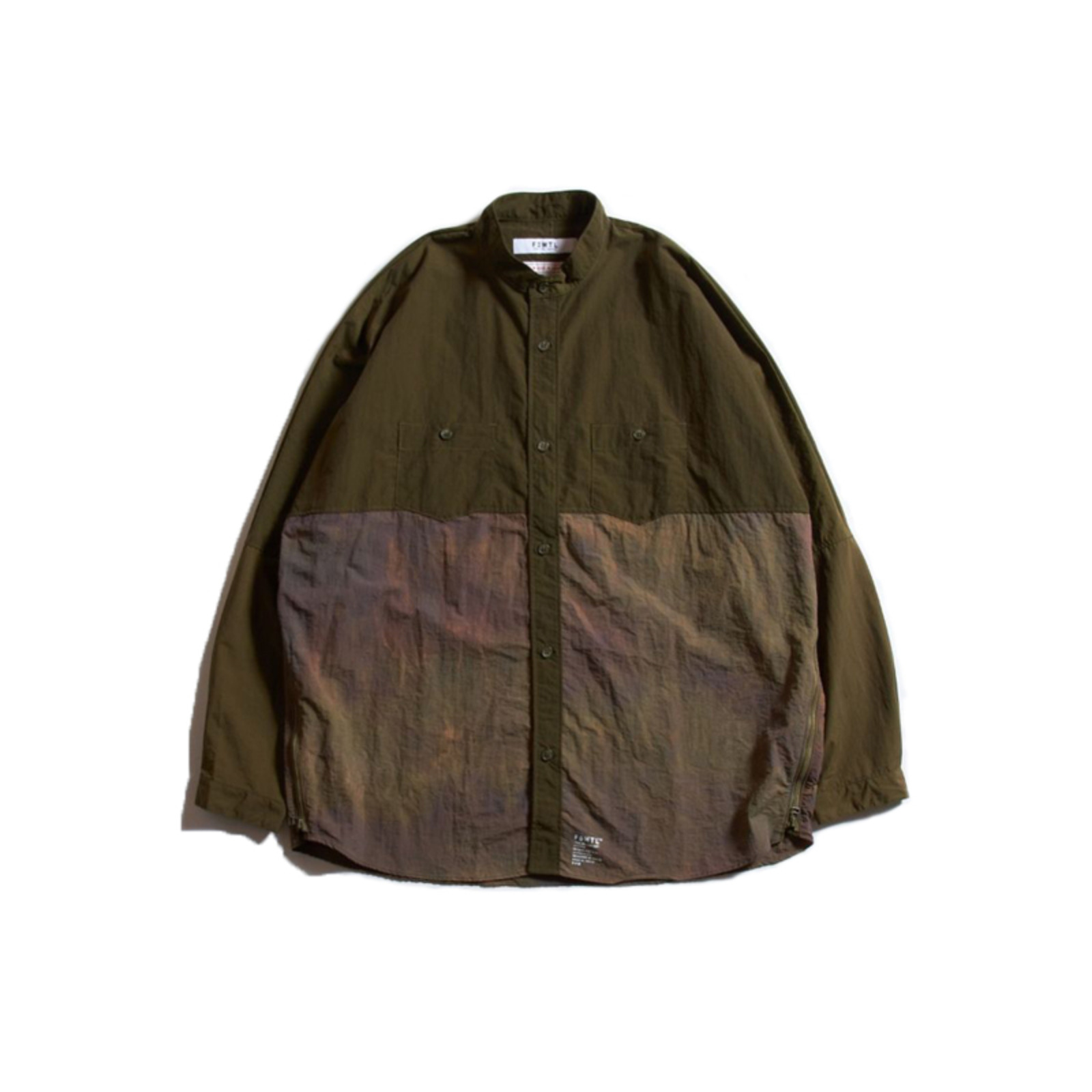 FDMTL 21AW SIDE ZIP OVERSIZED SHIRT