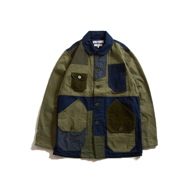 FDMTL 21AW PATCHWORK COVERALL JACKET RINSE