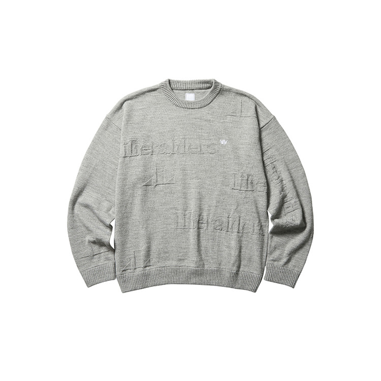 Jacquard logo outlet crewneck