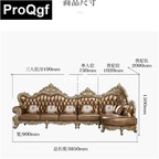 3300usd Weibog 1Pcs A Set Prodgf American Style Castle Yours Genuine Leather Sofa
